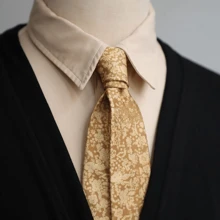 Artistic Jacquard Floral Neck Ties Cravat Ascots Oil Painting Tie Bowknot Gravatas Wedding Necktie Gentleman Party Unisex Cosplay