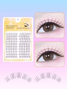 Set de 100 pestañas postizas tipo ídolo coreano, de aspecto natural con alta voluminosidad, segmentos diarios de 8-11 mm, look "sin maquillaje" lindo, banda súper delgada e invisible, adecuado para principiantes