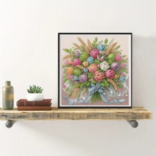 1 peça Kit de Pintura de Diamante 5D - Inclui cristais com formato especial, tela sem moldura, decoração para casa e escritório, hobby artesanal relaxante, 29,97x29,97cm