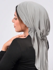 1 Stück eleganter Damenhut mit breiter Krempe und aufgerauter Oberfläche, weicher Turban-Kopfschmuck für Kleider - mehrfarbig - Übersicht 9