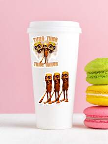 1PC Tung Tung Tung Sahur Funny Baseball Bat Meme Sticker,Funny Sticker,Vinyl Sticker,Die Cut Sticker, For Laptop, Phone Case Sticker. Etc - Multicolor - View 5