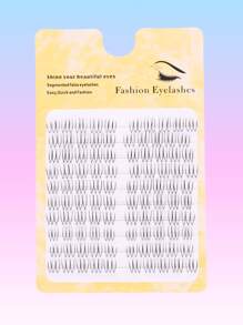 Set de 100 pestañas postizas tipo ídolo coreano, de aspecto natural con alta voluminosidad, segmentos diarios de 8-11 mm, look "sin maquillaje" lindo, banda súper delgada e invisible, adecuado para principiantes