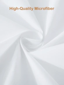 Anqianny 1 件 6 面防水床垫保护套，防尘透气，清爽床垫套，带拉链深口袋床笠，适用于双人床、单人床、卧室装饰、客房和酒店（无枕套） - 白色 - 查看 7