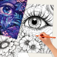 Libro da colorare Premium Mandala di 25 pagine con ricche illustrazioni, taccuino da disegno con illustrazioni a pagina singola, adatto per adulti e adolescenti, ideale per il relax e la creatività, regalo ideale per Ognissanti, Ringraziamento, Natale e altre feste, Ritorno a scuola, Forniture scolastiche