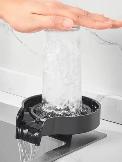 1/2set Automatic Cup Washing Set, Easy Pressure Washing Of Cups For Wine Cafes, Restaurants And Home Use, A Cup Washer That Is Easy To Operate With Just One Hand, An Automatic Wash With A Five-Hole Nozzle, A Wine Glass Washer For The Kitchen Sink