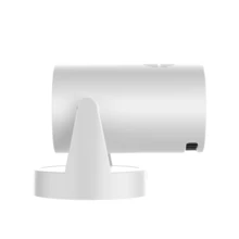 Portable Small Projector, Built-In Battery, Supports USB Charging, Suitable For Outdoor Use, Providing Entertainment For Various Outdoor Activities, Small And Lightweight, Easy To Carry, 180° Rotation, Compatible WithSmart Phone/HDTV/USB,Etc - Perfect For Movie Nights & Gaming, A Surprising Gift. - White - View 7