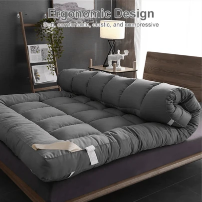 Microfibre Mattress Topper Four Sizes To Choose 3D+ Velvet Heavy Fill Super Soft And Fluffy Hand Filled Single Stitched