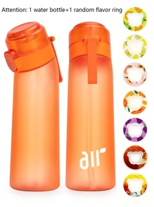 Yocity 1 pieza Botella de agua deportiva con 1 cápsula de sabor con forma de oso aleatoria, cápsulas de sabor 0 azúcar 0 calorías, para regalos del Día de San Valentín, regalo de cumpleaños, adecuado para gimnasios, aleatorio entre 7 sabores, para uso en exteriores, campamento