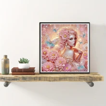 1 Conjunto Kit de Pintura de Diamante 5D - Broca Parcial com Cristais de Forma Especial, Arte em Tela Sem Moldura, Decoração para Casa e Escritório, Hobby Artesanal Relaxante, 30cm x 30cm