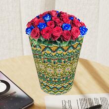 1 件 DIY 钻石画套装，创意手工曼陀罗图案艺术（需要组装），桌面装饰，装饰性储物篮，钻石画艺术套装，独特而有意义的手工艺品，节日礼物