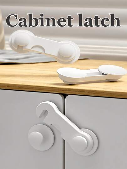 1/5/10pcs Adjustable Cabinet Locks, No Drilling Required, Closure, Plastic Drawer & Door Latch, Protects Home | Item Storage | Child Protection