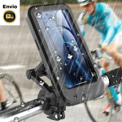 Promoção Suporte de Celular à Prova D'água para Guidão de Bike e Moto  com Rotação 360°, Tela Sensível ao Toque.