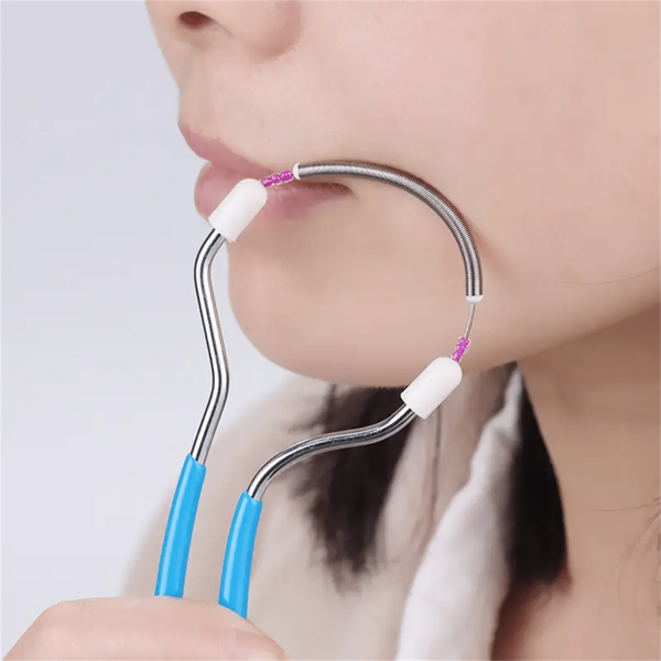 1pc Pain-Free Women's Facial Hair Remover, Portable Spring-Rolling Hair Removal Device, Lightweight Mustache, Chin, Facial & Neck Hair Removal Tool - Easy To Use