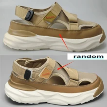 Sandały i kapcie sportowe, sandały sportowe na świeżym powietrzu na każdą porę roku, buty z ramą, sandały biznesowe na lato z grubą podeszwą, buty plażowe, oddychające, wygodne, regulowane, męskie buty crossowe z zapięciem na rzepy, męskie sandały letnie, letnie buty sportowe