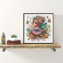 1 peça Kit de Pintura de Diamante 5D - Cristais de Forma Especial em Parte, Tela sem Moldura, Decoração para Casa e Escritório, Hobby Artesanal Relaxante, 29,97x29,97 cm