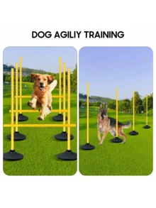 El equipo de entrenamiento de agilidad consta de seis barras flexibles de 140 cm, seis bases de goma de 1 kg para entrenamiento de velocidad y fútbol americano, y conos de fútbol americano para jugadores de baloncesto. - traje amarillo - Ver 7