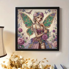 1 Conjunto Kit de Pintura de Diamante 5D - Inclui Cristais de Formato Especial, Tela sem Moldura, Decoração para Casa e Escritório, Hobby Relaxante, 30cmX30cm