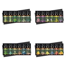 6 件香薰精油套装，植物香味，包括扩散器、蜡烛、香薰石、加湿器、汽车扩散器和家用补充油