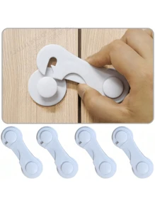 1/3/5/10 Piece Cabinet Lock, Cabinet Lock With Adhesive Security Lock For Drawer Cabinets, Closets And Pantry Doors, Anti-Theft Refrigerator Lock, Put In Window Lock To Protect Small Family Members