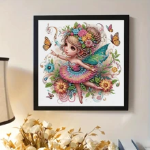 1 peça Kit de Pintura de Diamante 5D - Cristais de Forma Especial em Parte, Tela sem Moldura, Decoração para Casa e Escritório, Hobby Artesanal Relaxante, 29,97x29,97 cm