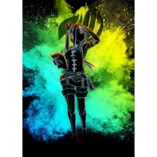 1/3 件墙面艺术海报可选框架流行优质日本动漫墙面艺术妖精的尾巴纳兹帆布海报适用于可爱房间装饰高品质家居装饰画 - 彩色 - 查看 9