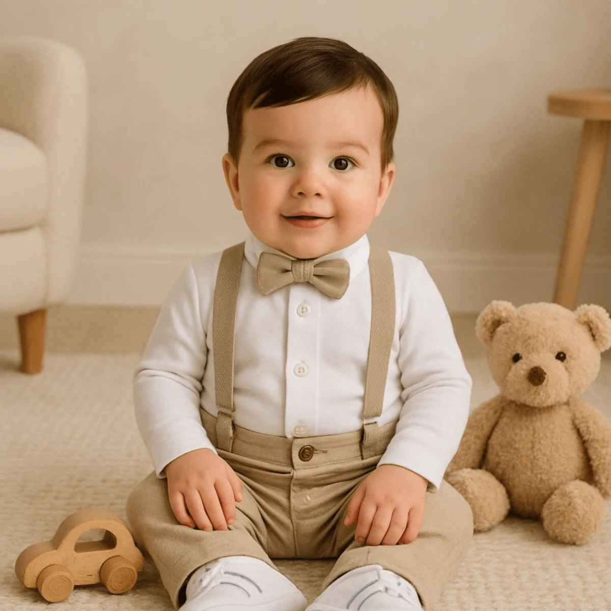 Baby Boys Sets - 米色 - 查看 1