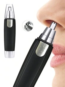 Recortadora De Vello Nasal Resistente Al Agua Para Hombres Y Mujeres - Eliminación Sin Dolor De Vello Facial Y De Oído Con Cuchillas De Doble Filo Y Motor Silencioso