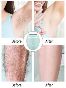 Women Hair Trimmer And Epilator, Women's Electric Mini Shaver, Painless Hair Removal Tool, Waterproof & Washable, 3-In-1 Blade, Designed For Women's Body, Face And Legs Grooming And Depilation, Bikini Trimmer, Lady Shaver, Dedicated Depilation Device - Multicolor - View 7