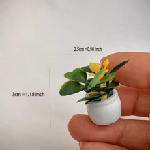 4/8 bucăți mini plante artificiale în ghiveci - bonsai artificiali realiști și verdeață florală, ghivece pătrate din rășină durabilă, nu necesită electricitate, plante în ghiveci vesele - decor multifuncțional pentru case mici, mini grădini, decorațiuni generale de sărbători, ghivece de flori artificiale în miniatură, verdeață simulată în ghiveci - Verde - Vizualizare 4