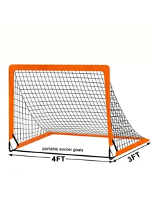 The 1PC4*3 Goal Set consists of 1 orange goal, a No. 3 soccer ball, 1 pump, 1 step ladder and 6 logo disc sets