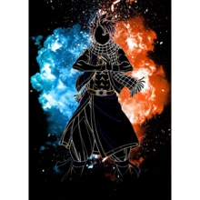 1/3 件墙面艺术海报可选框架流行优质日本动漫墙面艺术妖精的尾巴纳兹帆布海报适用于可爱房间装饰高品质家居装饰画 - 彩色 - 查看 47