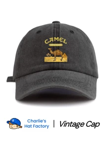 1 Stück Kamel Muster gewaschene Baseball Kappe, klassisch lässiger stylischer vintage weicher Schweißband Verstellbare Größe leicht UV-Schutz vielseitiger Vatertagshut, geeignet für Outdoor-Sport, Alltagskleidung, Partys, Urlaub, perfektes Geschenk für Familie und Freunde