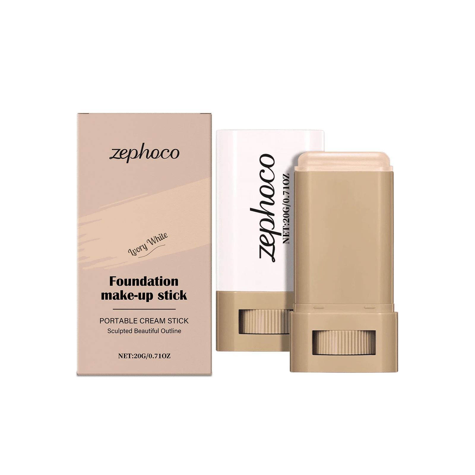 Zephoco Ivory White Moisturizing Concealer Foundation Stick Natural ...
