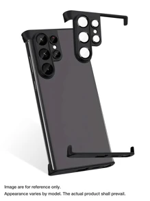 Yezodawee 1 Stück rahmenloser TPU Ecken Pad Handyhülle, entworfen, Vier Ecken Fallschutz Matte Abdeckung stoßsicher Objektivschutz, Minimalismus Wärmeableitung Handyrahmen Schutzkasten, kompatibel mit Samsung 16 Pro Max/16 Pro/16 Plus/16/15/14/13/12/11 und S25 Ultra S24 Ultra/S24 Plus/S24+/S24/S23 Ultra/S22 Ultra Serie (1 Stück Schwarz)