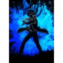 1/3 件墙面艺术海报可选框架流行优质日本动漫墙面艺术妖精的尾巴纳兹帆布海报适用于可爱房间装饰高品质家居装饰画 - 彩色 - 查看 35