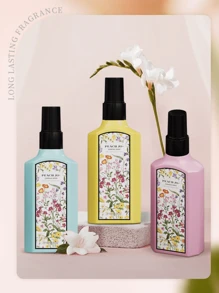 1 قطعة/ 100 ملل رذاذ عطر للأقمشة، رذاذ عطر للملابس، عطر خفيف وعطر دائم، معطر الهواء، مناسب لجميع أنواع الملابس والحمامات والغرف والخزائن والصالات المعيشية والسيارات، هدية عيد ميلاد، حفل تخرج، محمول