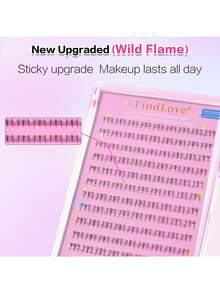 108Clusters Pre Glued Lower Lashes Large Capacity Bottom Lashes Natural Look Manga Lashes Enlarged Double Eye Lower Eyelash Fluffy Wispy Fake Eyelashes Strip Invisible Individual Lashes Japanese Korean Cosmetic Makeup Tool For Beginner - B - 查看 4