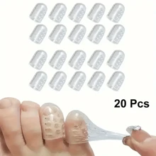 10 piezas de cubiertas de silicona antifricción para los dedos de los pies, separadores de gel para los dedos con diseño antifricción, cubiertas de gel transpirables para los dedos de los pies, accesorios suaves de cuidado de los pies, cubiertas para los dedos de los pies sin olor, tubos antifricción y ampollas para los dedos pequeños