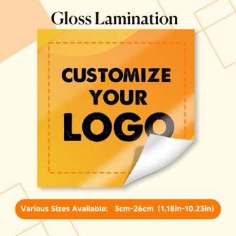 3-26cm Custom Stickers Labels, Square Personalized Decals Stickers, Customized Your Own Sticker With Any Design, Logo Or Photo, Waterproof Sticker With Variety Of Sizes And Materials, Fade Resistant, Business Stickers, Office Stickers, Wedding Stickers, Party Stickers, Logo Stickers, Postage Labels, Birthday Stickers, Custom DIY Stickers For Gift Packaging, Christmas Stickers,Gift For Him/Her