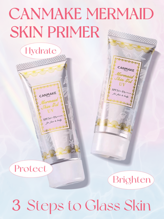 Canmake Canmake Mermaid Skin Primer Concealer Hydraterende Olie Controlerende Poriën Minimaliserende Zonnebrandcrème #01 Clear