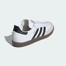 Adidas Originals Adidas Samba OG Premium Sneakers, Timeless Retro Trainers In Fall Tones, Leather & Suede Construction, Low-Top Casual Sneaker For Outdoor, Sports, Sambas For School And Work, Daily Shoes For Skate Outfit - 白色/橡膠色/金色 - 查看 11