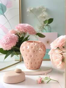 1 Stück frischer Landhaus Stil süße Mini Erdbeere Vase, Hotel Esszimmer Zuhause Wohnzimmer Flur Dekoration Ornament Vase