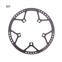 ZTTO Litepro Folding Bicycle Crankset Wide And Narrow Teeth 130BCD Chainring 45/47/53/56/58T Square Hole 170mm 130BCD 5claw Crank