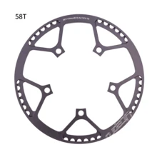 ZTTO Litepro Folding Bicycle Crankset Wide And Narrow Teeth 130BCD Chainring 45/47/53/56/58T Square Hole 170mm 130BCD 5claw Crank