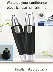 Recortadora De Vello Nasal Resistente Al Agua Para Hombres Y Mujeres - Eliminación Sin Dolor De Vello Facial Y De Oído Con Cuchillas De Doble Filo Y Motor Silencioso