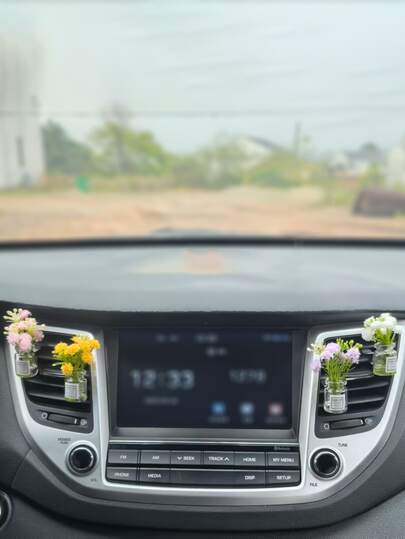 1pc/4PCS Bình hoa bốn màu Kẹp lỗ thoát khí cho xe hơi Kẹp lỗ thoát khí cho xe hơi Bình hoa mini trang trí Phụ kiện xe hơi Phụ kiện nội thất xe hơi Phụ kiện xe hơi dành cho phụ nữ