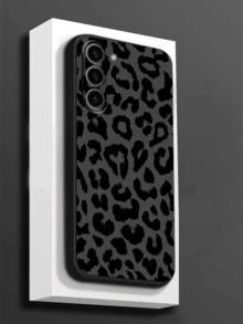 1 件时尚黑色豹纹防摔防滑黑色手机壳，适用于 、Honor、Redmi、Galaxy A04e/A05s/A13/A14/A15/A34/A35/A50/A52/A53/A54/S21/S22/S23/S24/S25/S25Ultra、6A/7A/8A、12T/13T/14T 防水防震防刮 - 黑色 - 查看 2