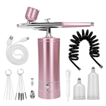 Juego de aerógrafo recargable inalámbrico - Compresor de aerógrafo de alta presión de 30 PSI. Aerógrafo inalámbrico para pintura de modelos, peluquería, decoración de pasteles