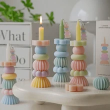 1pc. DieDieLe Handheld Gift Aromatherapy Candle Styling Wax Atmosphere Creative Fragrance For Girls High End Handmade Gift - Multicolor - View 1