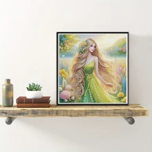 1 Conjunto Kit de Pintura de Diamante 5D - Broca Parcial Forma Especial de Cristal, Tela sem Moldura, Decoração de Casa e Escritório, Hobby Relaxante, 29,97x29,97cm